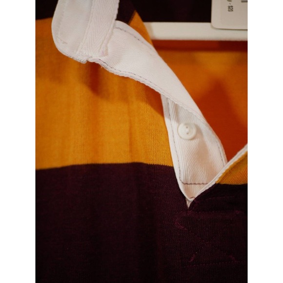 Vintage Halbro Rugby Polo Shirt Size 38 Medium M Made in USA NWT - Picture 7 of 12